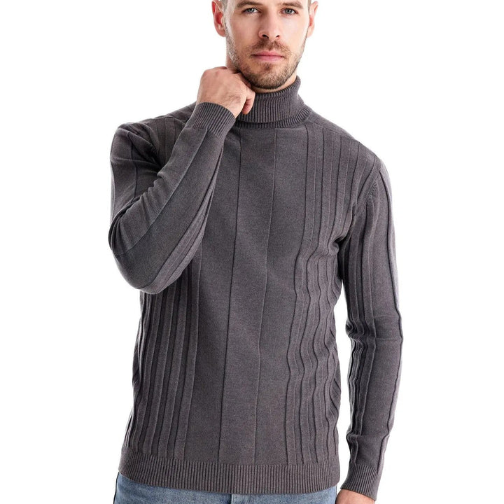 Oxford – Textured Knit Turtleneck