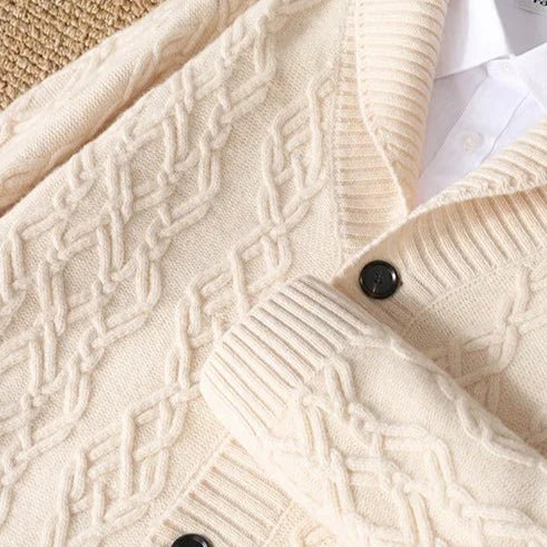 Oxford Cable Knit Cardigan