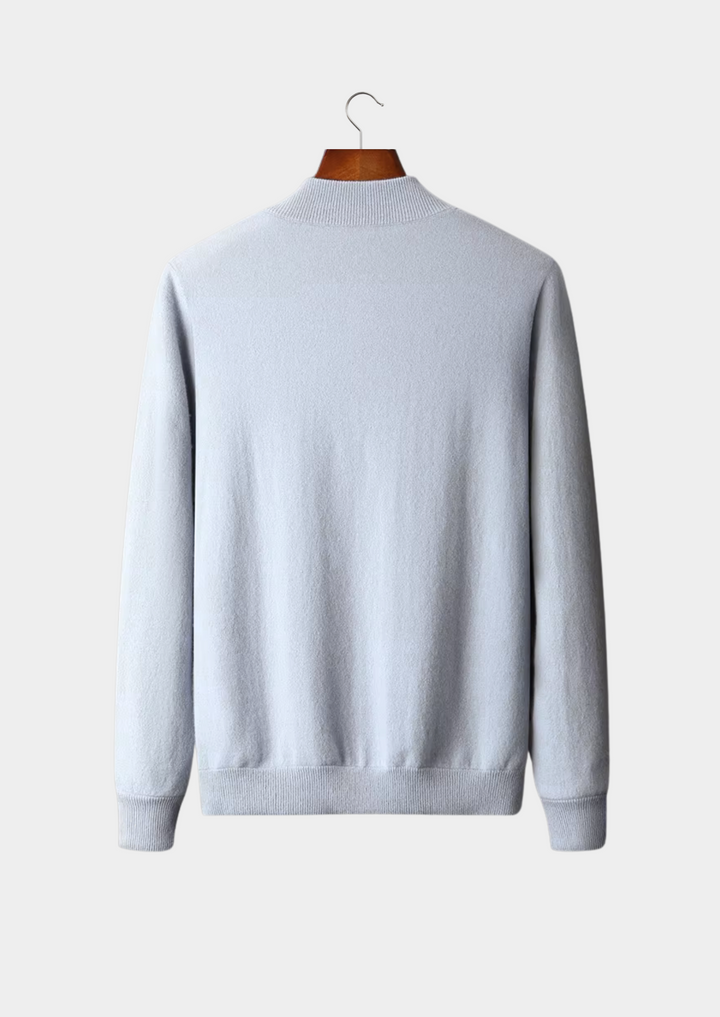 WOOL ZIP CARDIGAN