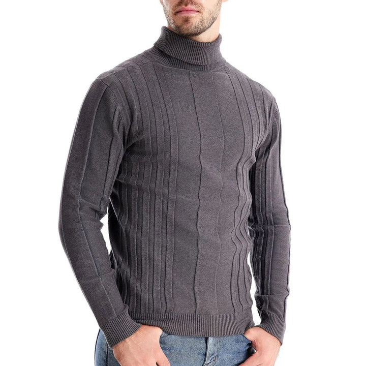 Oxford – Textured Knit Turtleneck